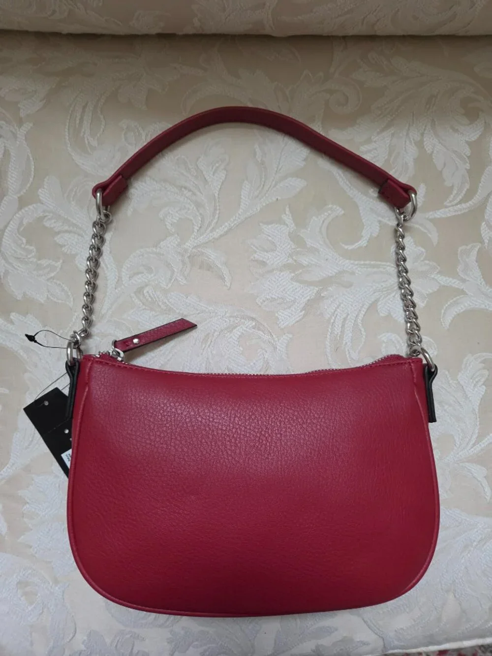 INC Burgundy Handbag with Silver Hardware NWT